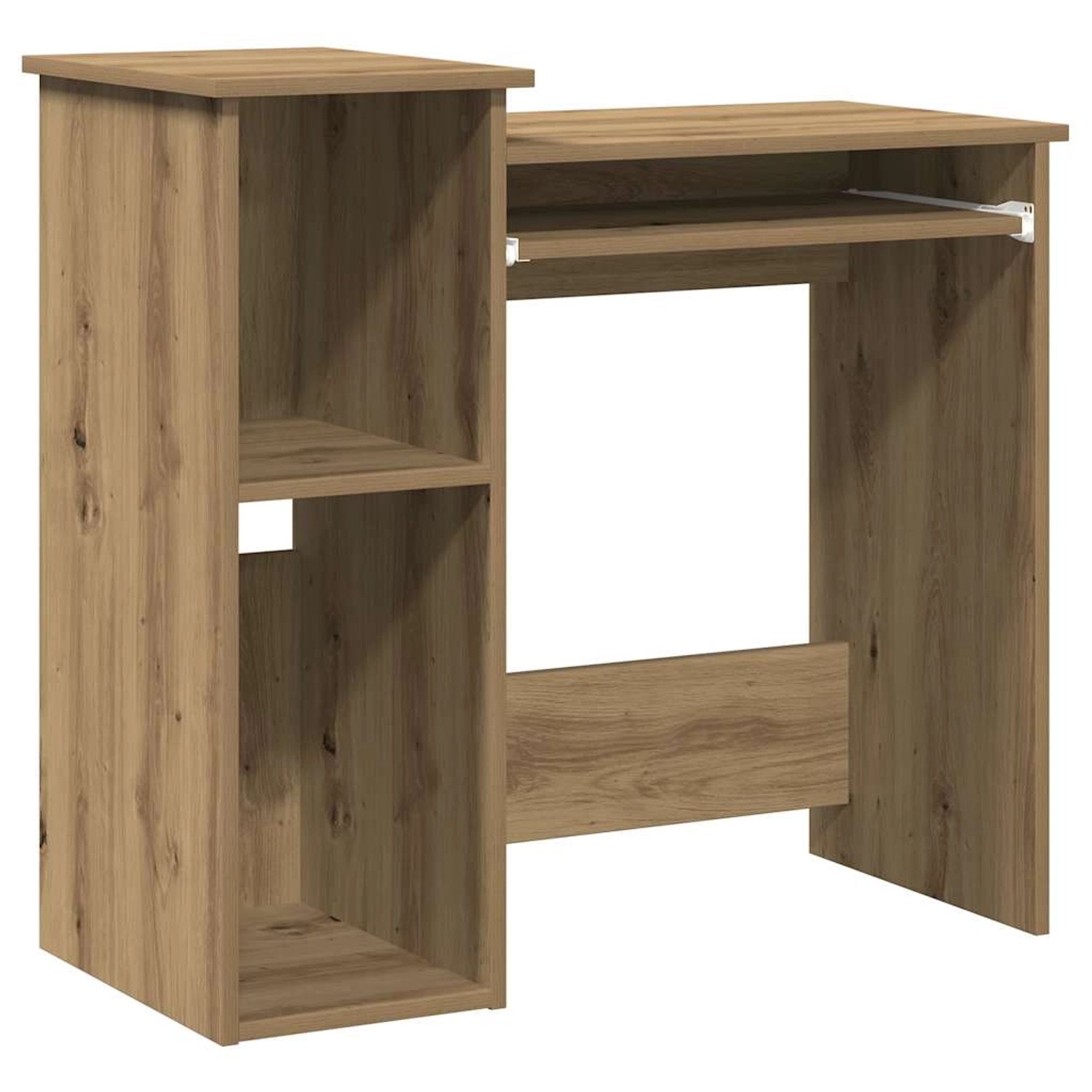 vidaXL Schreibtisch mit Regal Artisan-Eiche 84x40x78cm Holzwerkstoff 860453