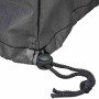 Detailaufnahme: Anthrazitfarbene Aerocover Schutzhülle für Gartenschaukel mit Kordelzug.
