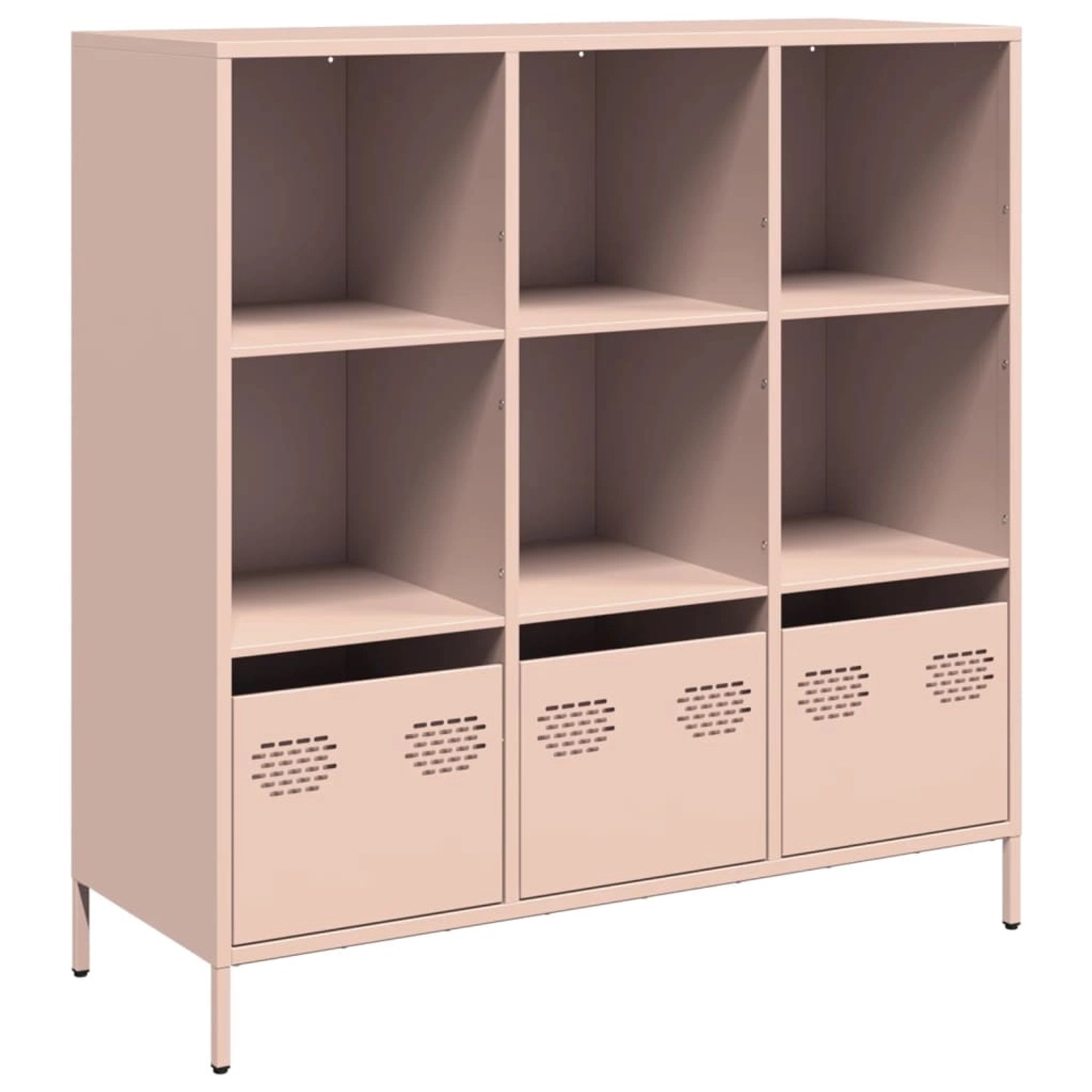 vidaXL Highboard Rosa 101,5x39x103,5 cm Stahl 851389 günstig online kaufen