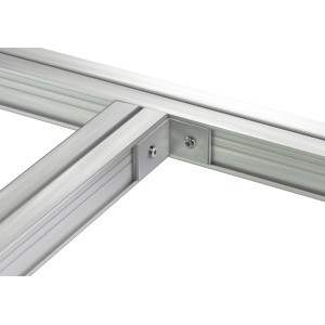 T-Verbindungswinkel für Ecofix Aluprofil 45x38 mm zur stabilen Terrassenkonstruktion.