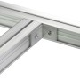 T-Verbindungswinkel für Ecofix Aluprofil 45x38 mm zur stabilen Terrassenkonstruktion.