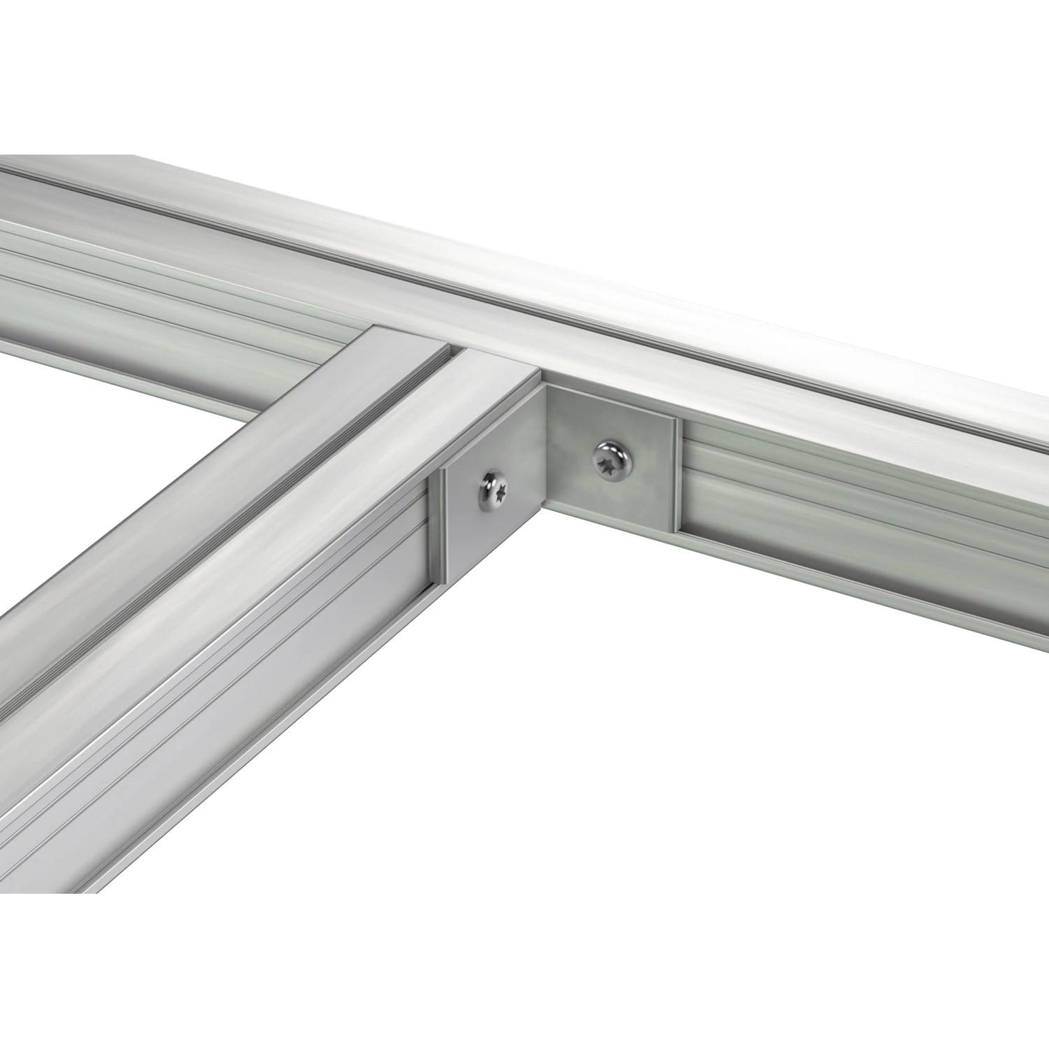T-Verbindungswinkel für Ecofix Aluprofil 45x38 mm zur stabilen Terrassenkonstruktion.