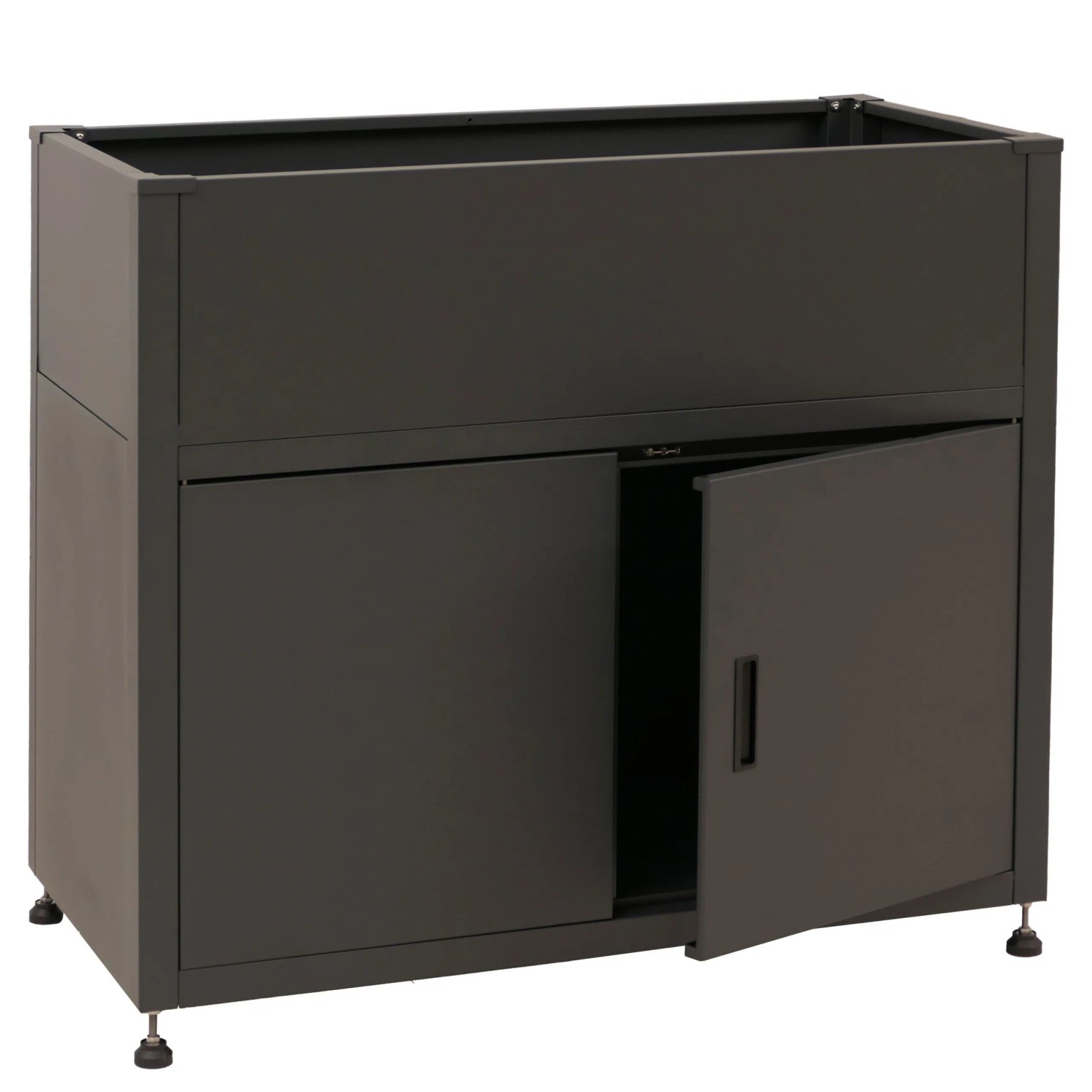 MCW Hochbeet O85 Metall 91x101x51cm Anthrazit