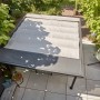 Siena Garden Pergola Schattenmanufaktur, 315x315 cm, anthrazitfarbenes Aluminiumgestell mit Faltdach.