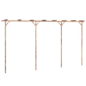 vidaXL Bambus Pergola, Rankhilfe für Garten & Terrasse, 385x40x205 cm.