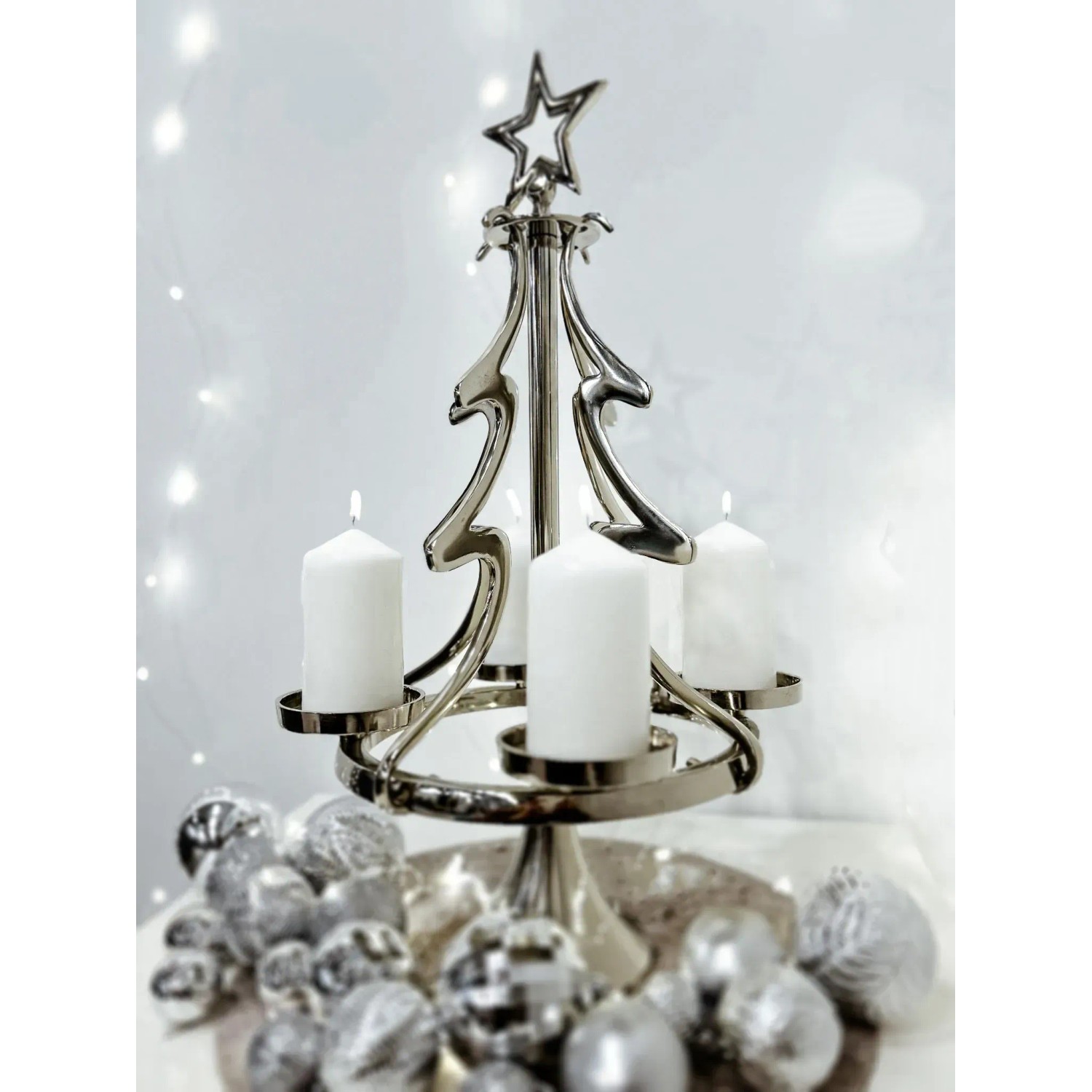 Kobolo Kerzenständer Metall Weihnachten 4 Kerzen kaufen bei OBI