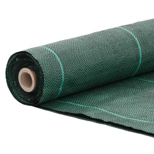 vidaXL Unkrautvlies Grün 1x200 m PP 4005254