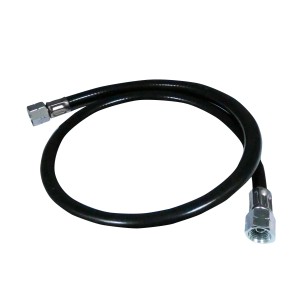 Enders Gasschlauch 80 cm, schwarz, für Grill & Camping.