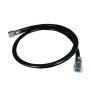 Enders Gasschlauch 80 cm, schwarz, für Grill & Camping.
