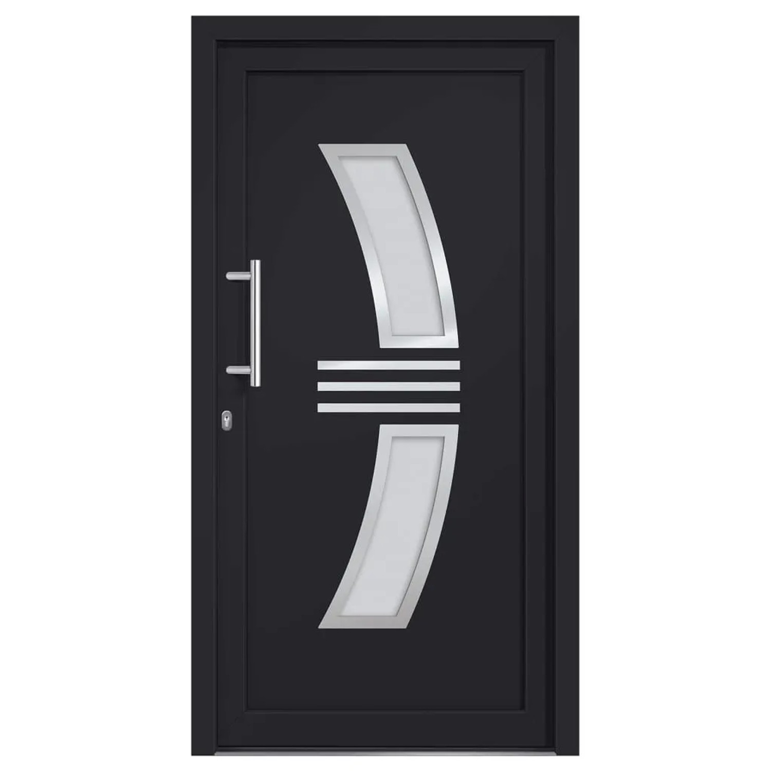 vidaXL Haustür Anthrazit 98x200 cm 3057571