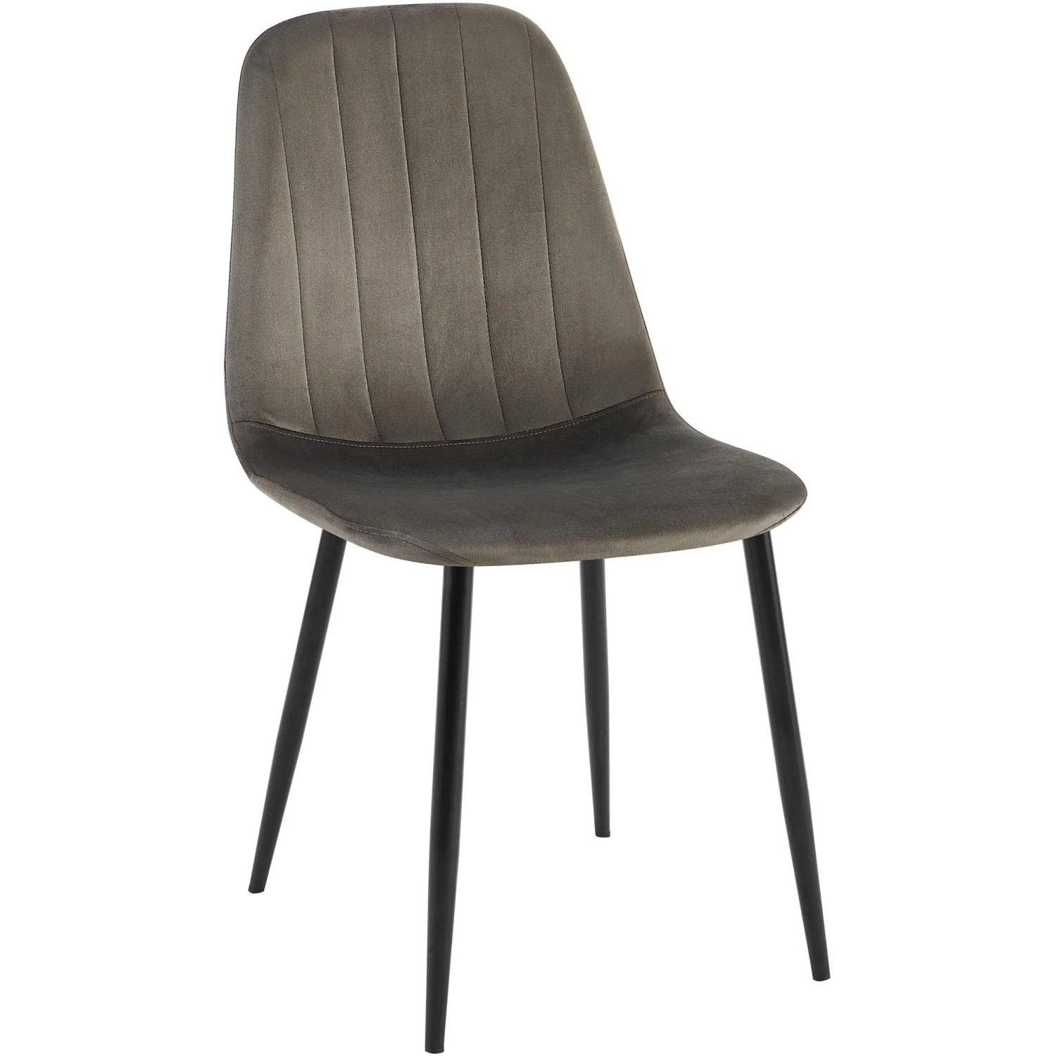 DELUKE Esszimmerstuhl FOLIS Metall Anthrazit 45x54x88cm Essstühle Esszimmerstühle Küchenstühle Wohnzimmerstühle