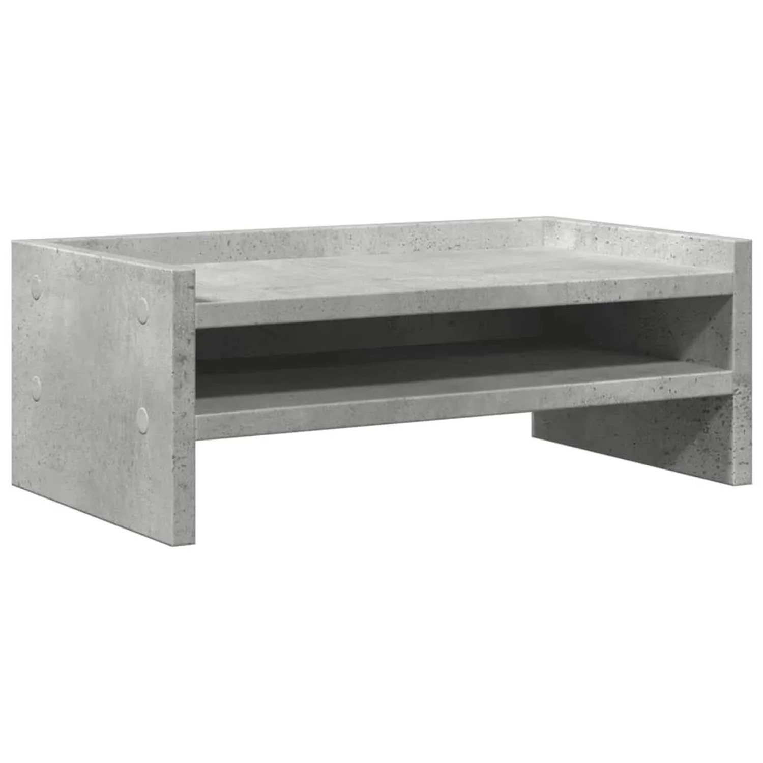 vidaXL Monitorständer Betongrau 42x24x16 cm Holzwerkstoff 854718