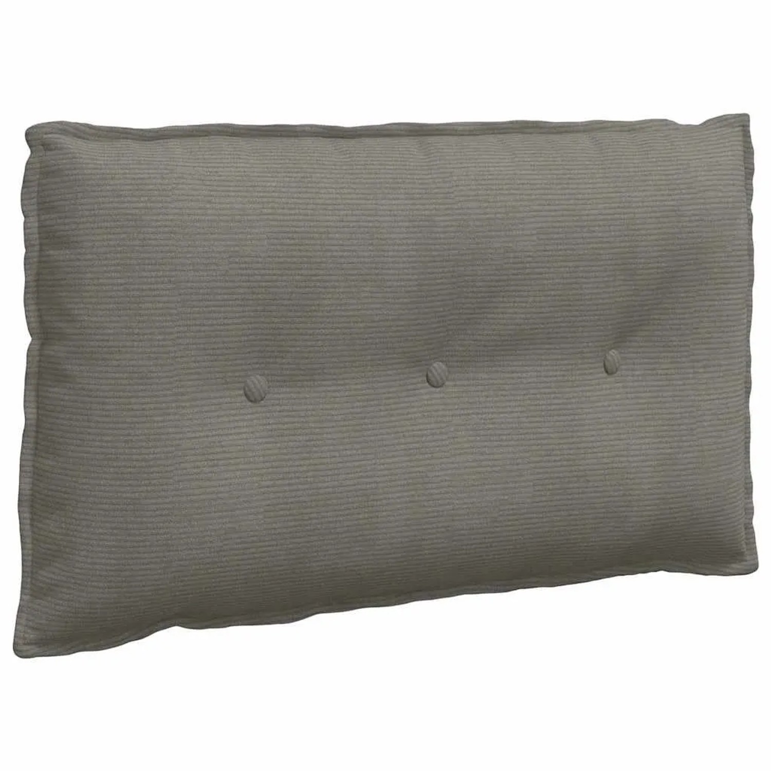 vidaXL Rückenkissen Hellgrau 80 x 50 cm Cordstoff 42014736