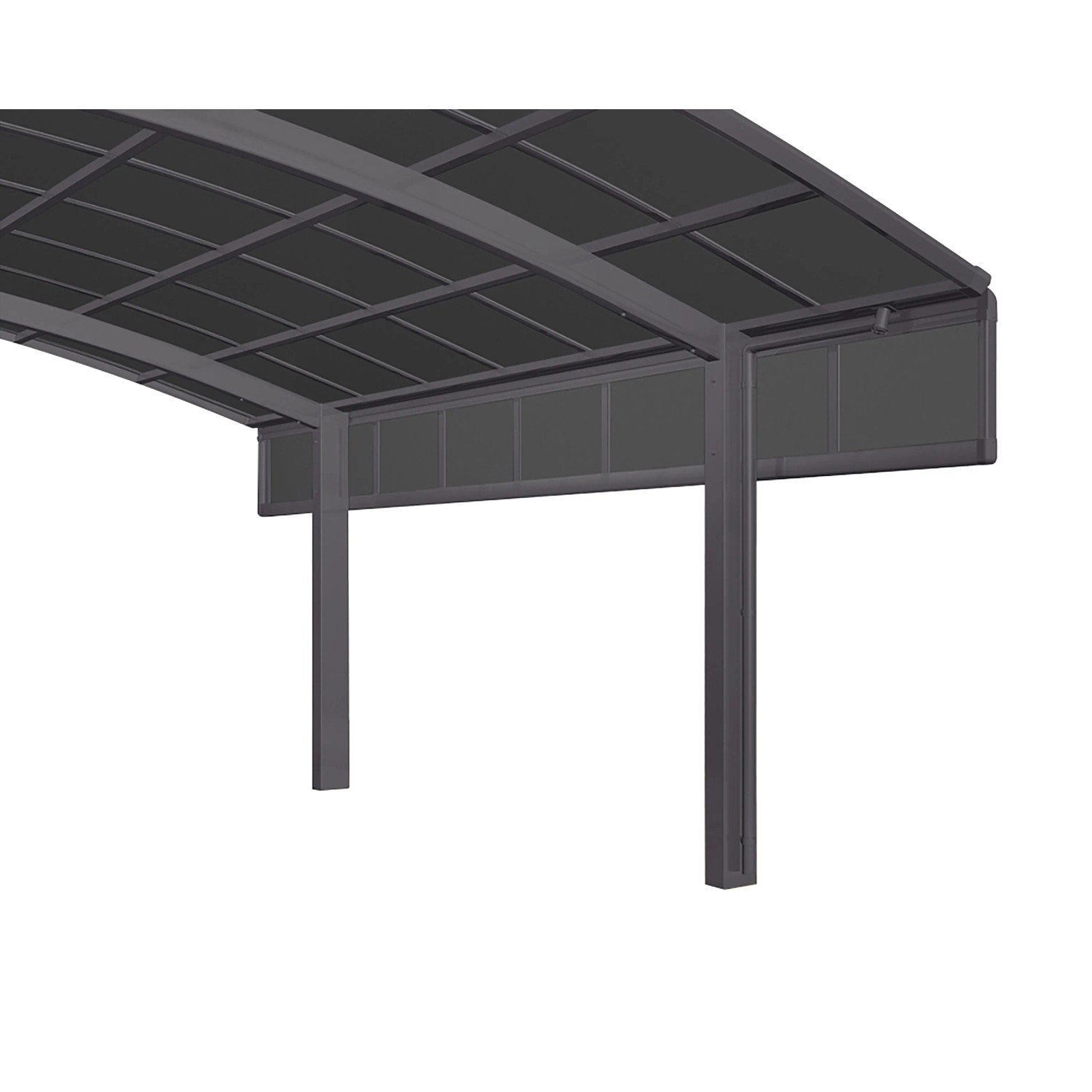Ximax Carport Seitenwand 2 Module 100 cm Schwarz Sonderfertigung günstig online kaufen