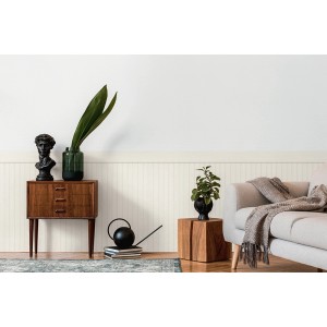 Helle A.S. Création Vliestapete Wallpanel Holzoptik im Wohnraum, 5 m x 1,06 m.