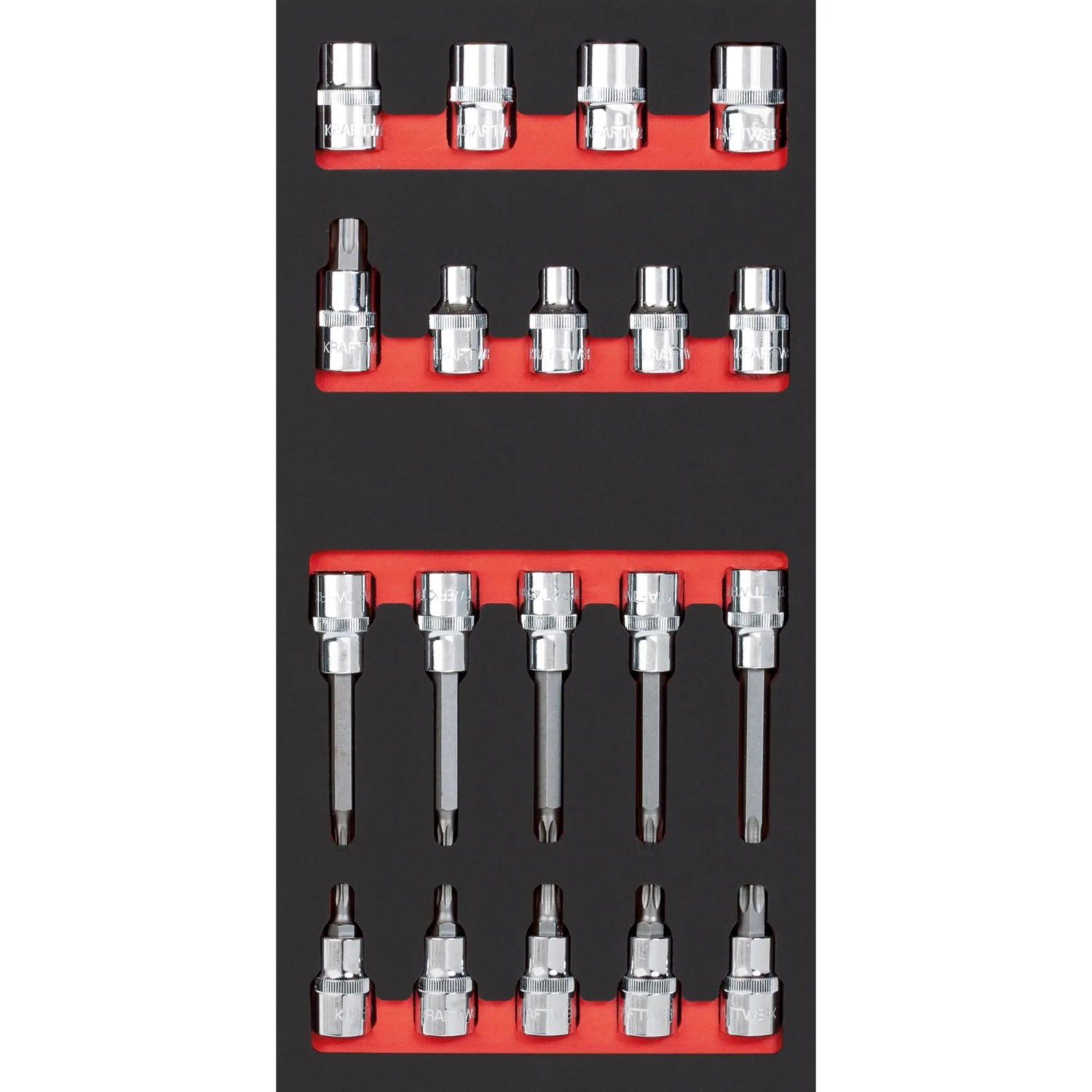 Kraftwerk Bit-Steckschlüssel-Satz TX 20 x 40 19-tlg.