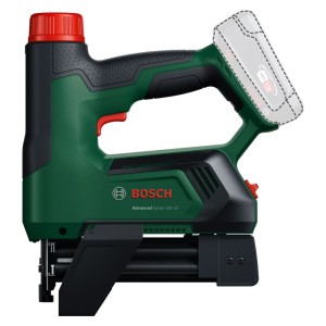 Grüner Bosch Akku-Tacker AdvancedTacker 18V-25, 2-in-1 Klammerer/Nagler, schwarzer Griff. Akku nicht enthalten.