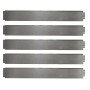 OK-Living Rasenkanten, silberfarben, 15 Meter, aus Metall, zur Beetbegrenzung und Gartengestaltung.