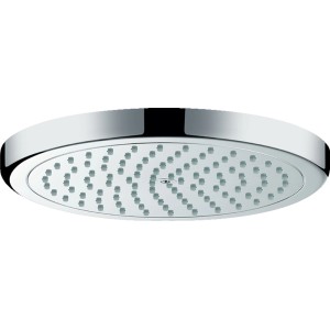 Hansgrohe Croma Kopfbrause 220 mm, 1jet, Chrom, runde Duschbrause mit Antikalk-Funktion.