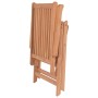 vidaXL Verstellbare Gartenstühle 2 Stk Massivholz Teak 43029_7