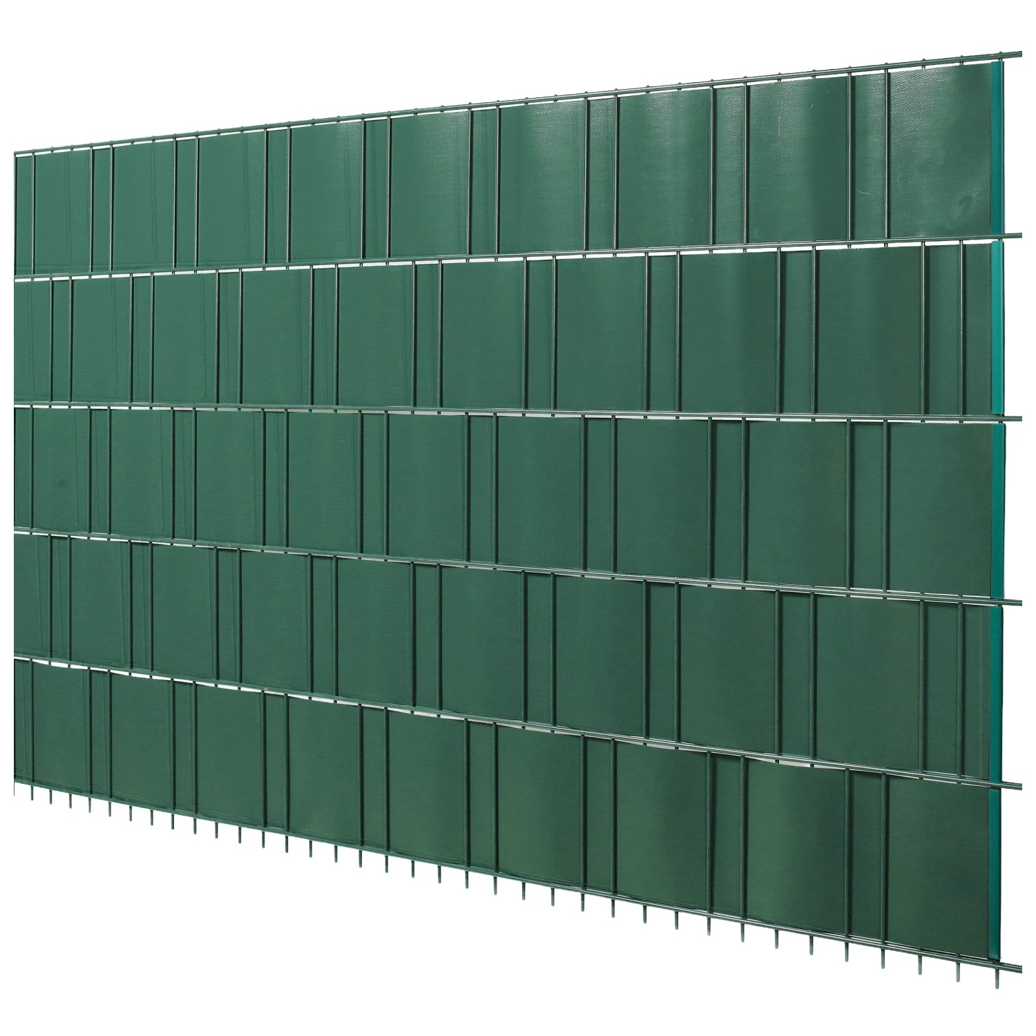 Floraworld Folienstreifen Sichtschutz für Einstabmatten Dunkelgrün 20,5 m x 24cm