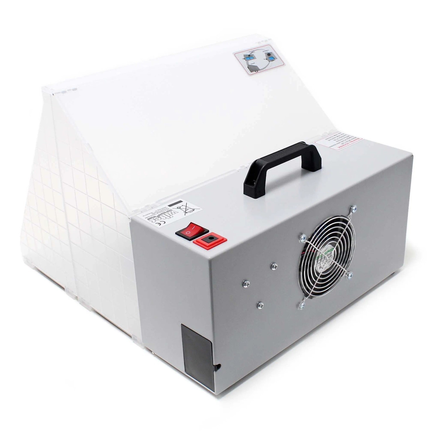 Wiltec Doppel Absauganlage 8M³/Min 52Db Absaugung Farbe Farbnebel Erweiterbar_4