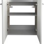 Offener Fackelmann Waschbeckenunterschrank SBC Eiche Natur, 52 cm breit, mit zwei Einlegeböden.
