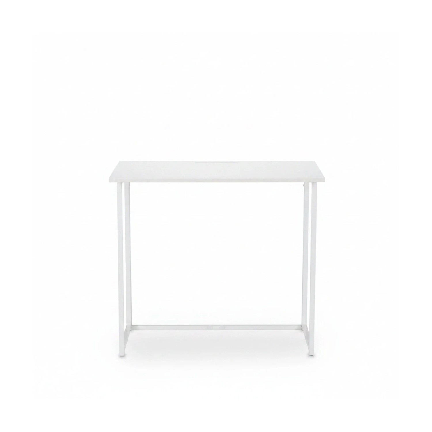 Relaxdays Computerschreibtisch PB Eisen Weiß Klappbar 74,5 cm x 80 cm x 45 cm 7,4 kg
