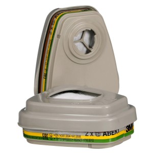 3M Pestizid-Filterkit 6004BC1 ABEK1P3 für Atemschutzmasken Serie 6000.