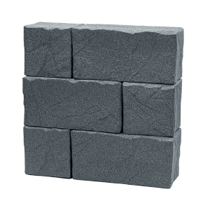 Arves Regenwassertank Stone Block 400 l in Granit-Grau, Mauer-Optik.