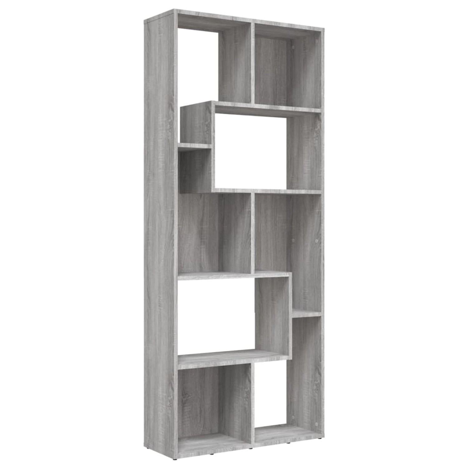 Vidaxl Bücherregal Grau Sonoma 67x24x161 Cm Holzwerkstoff günstig online kaufen