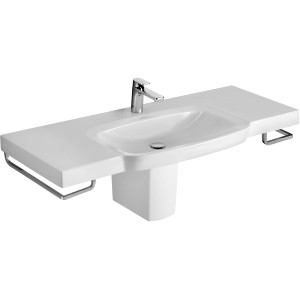 Villeroy & Boch Subway 2.0 Handwaschbecken in Alpinweiß mit CeramicPlus Beschichtung.
