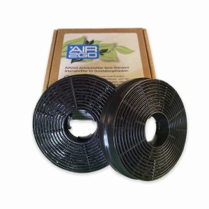 AIR2GO Aktivkohlefilter (2 Stück) als Ersatz für PKM CF130 für Dunstabzugshauben.