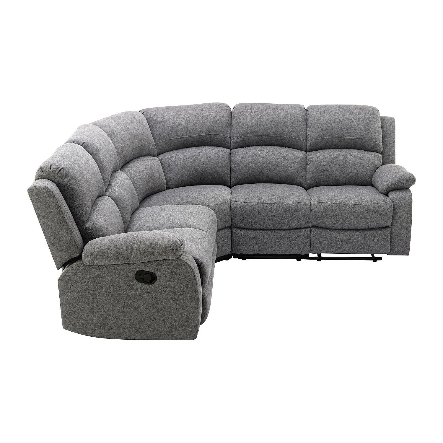 Vente-unique Relaxsofa Rieti Grau 229 cm