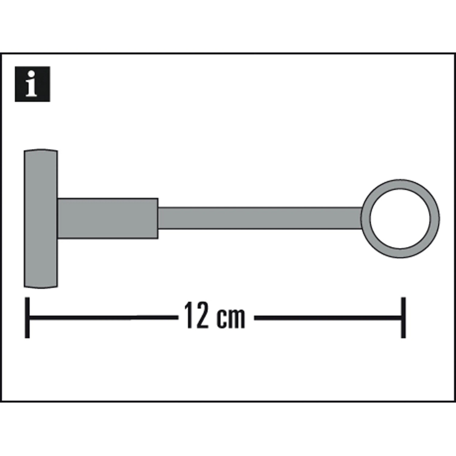 Gardinia Träger Chicago, Bronze, 12 cm, für Stilgarnituren mit 20 mm Durchmesser.