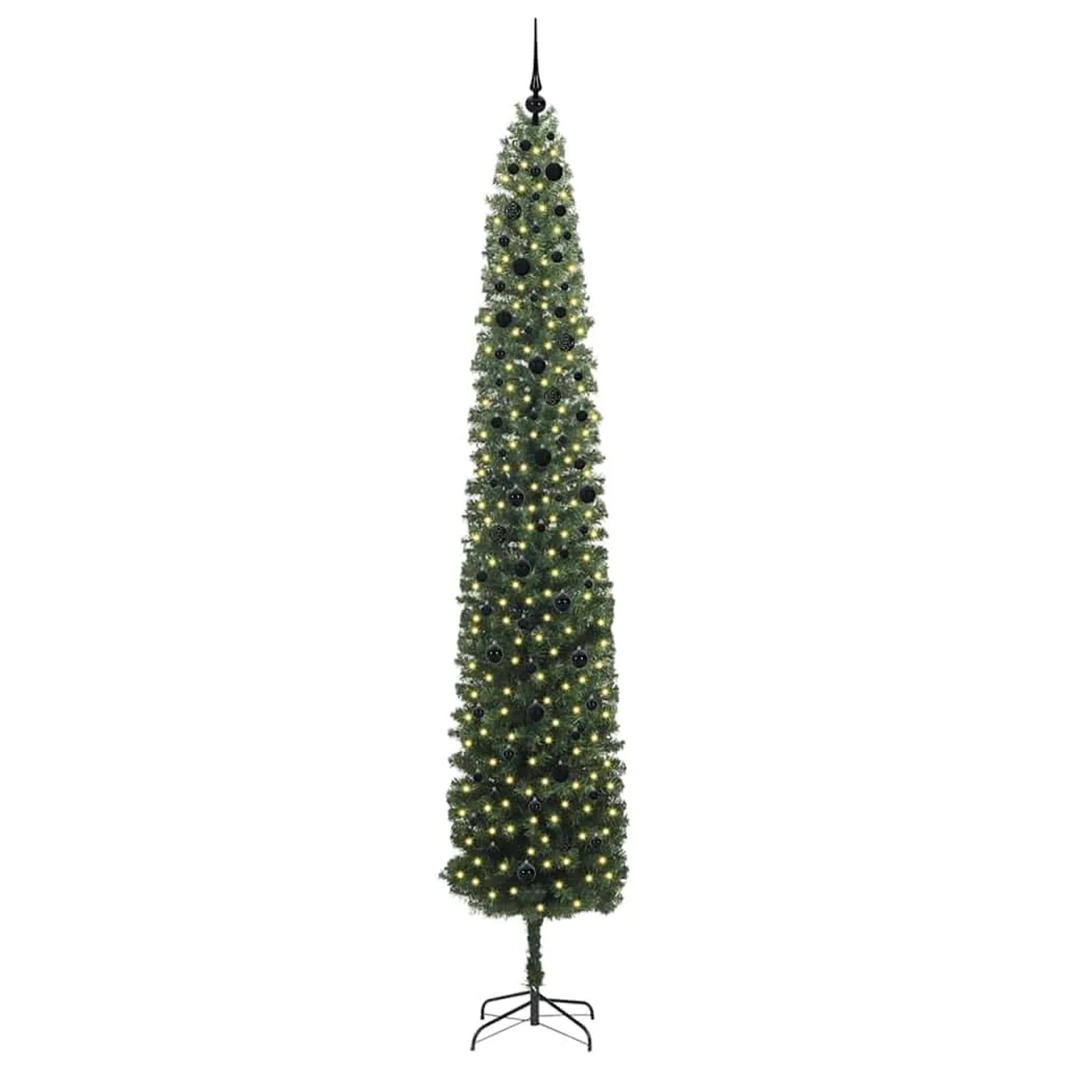 vidaXL Künstlicher Weihnachtsbaum mit 300 LEDs mit Ständer Grün 300 cm 3394988