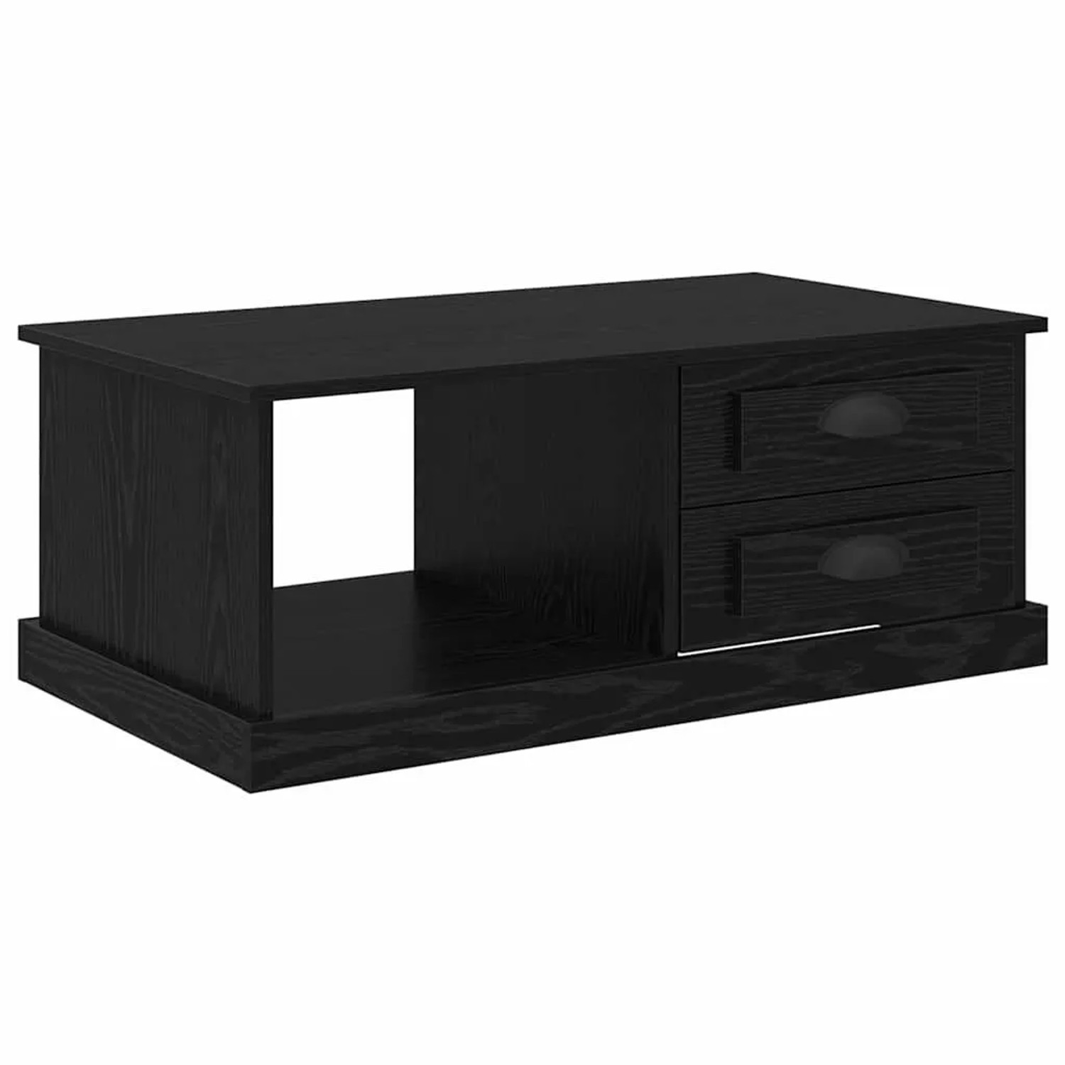vidaXL Couchtisch Schwarz Eichen-Optik 90 x 50 x 35 cm Holzwerkstoff 881363 günstig online kaufen