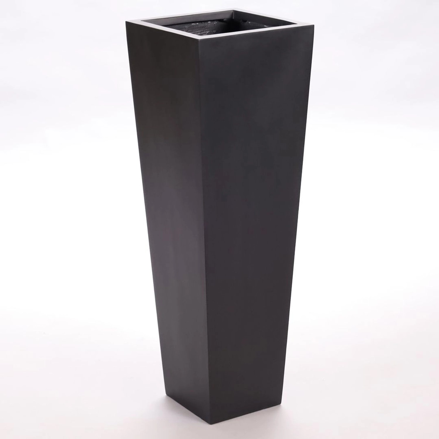 Elegant Einrichten Pflanzkübel Fiberglas Säule konisch 38x38x100cm Elegant günstig online kaufen