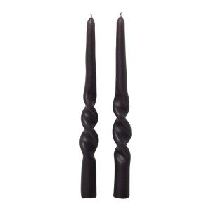 Modern Living Stabkerze Carina Anthrazit, 2er Set