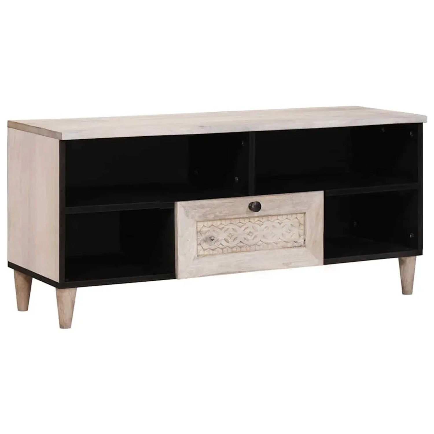 vidaXL TV-Einheiten mit Schubladen Weiß 105 x 33 x 46 cm Holzwerkstoff 4018132