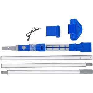 Bestway Flowclear AquaSurge Poolsauger mit Teleskopstange und Zubehör.