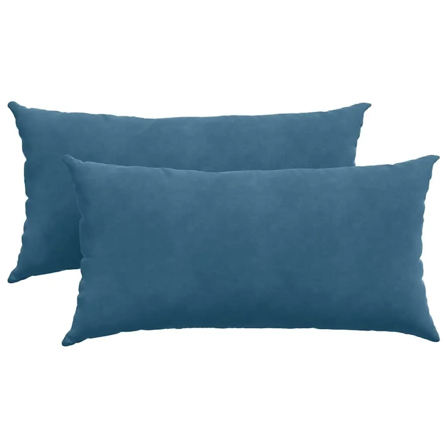 vidaXL Sofakissen 2 Stück Blau 80 x 40 cm Cordstoff 42013712