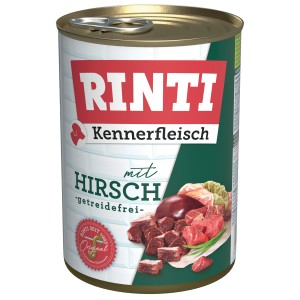 Rinti Hunde-Nassfutter Kennerfleisch Hirsch 400 g