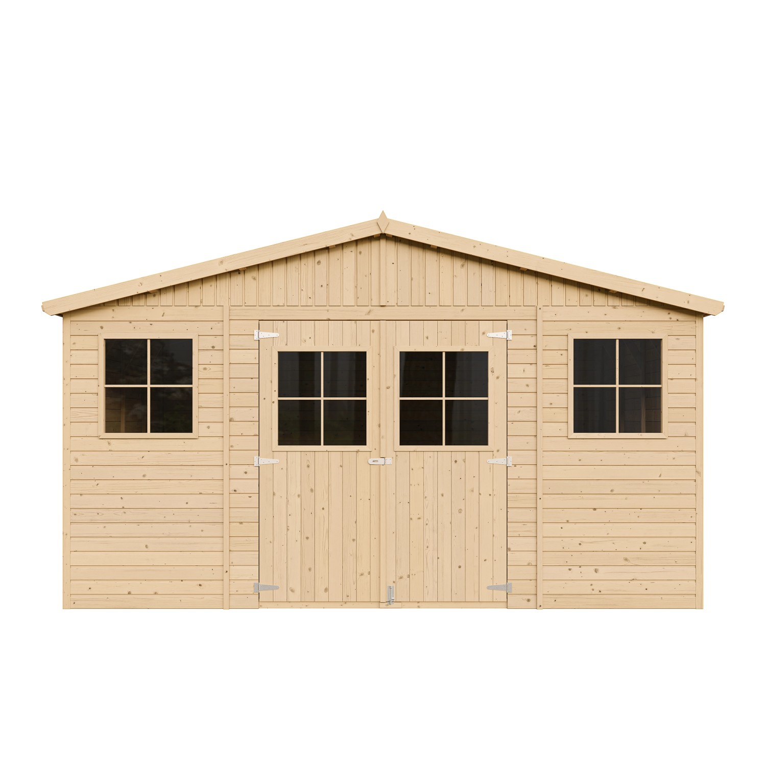 Timbela Gartenhaus Holz Abstellraum  M330 15,84 m² mit Fenstern günstig online kaufen