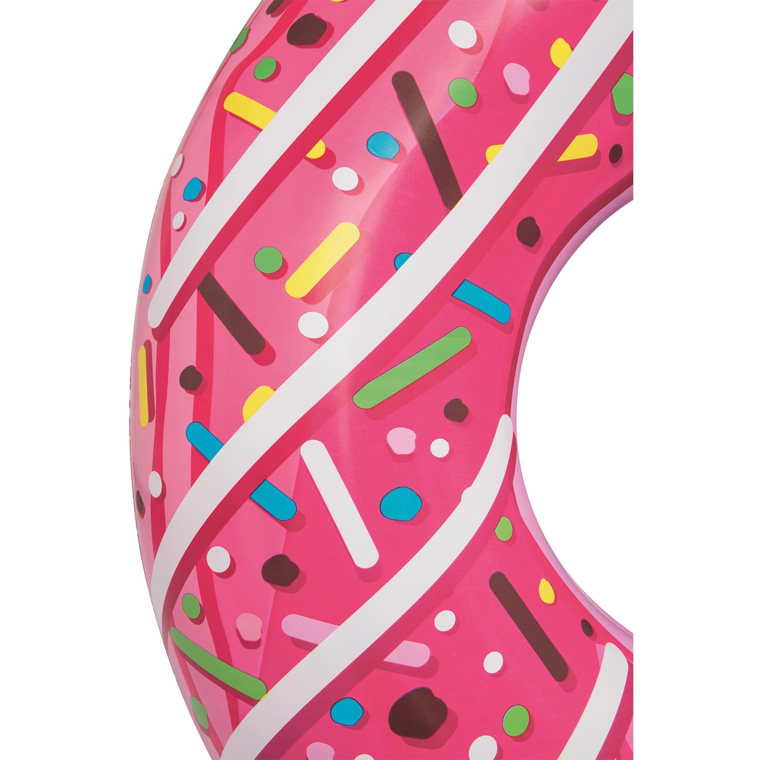 Bestway Schwimmring Donut, Ø 94 cm, rosa mit bunten Streuseln.
