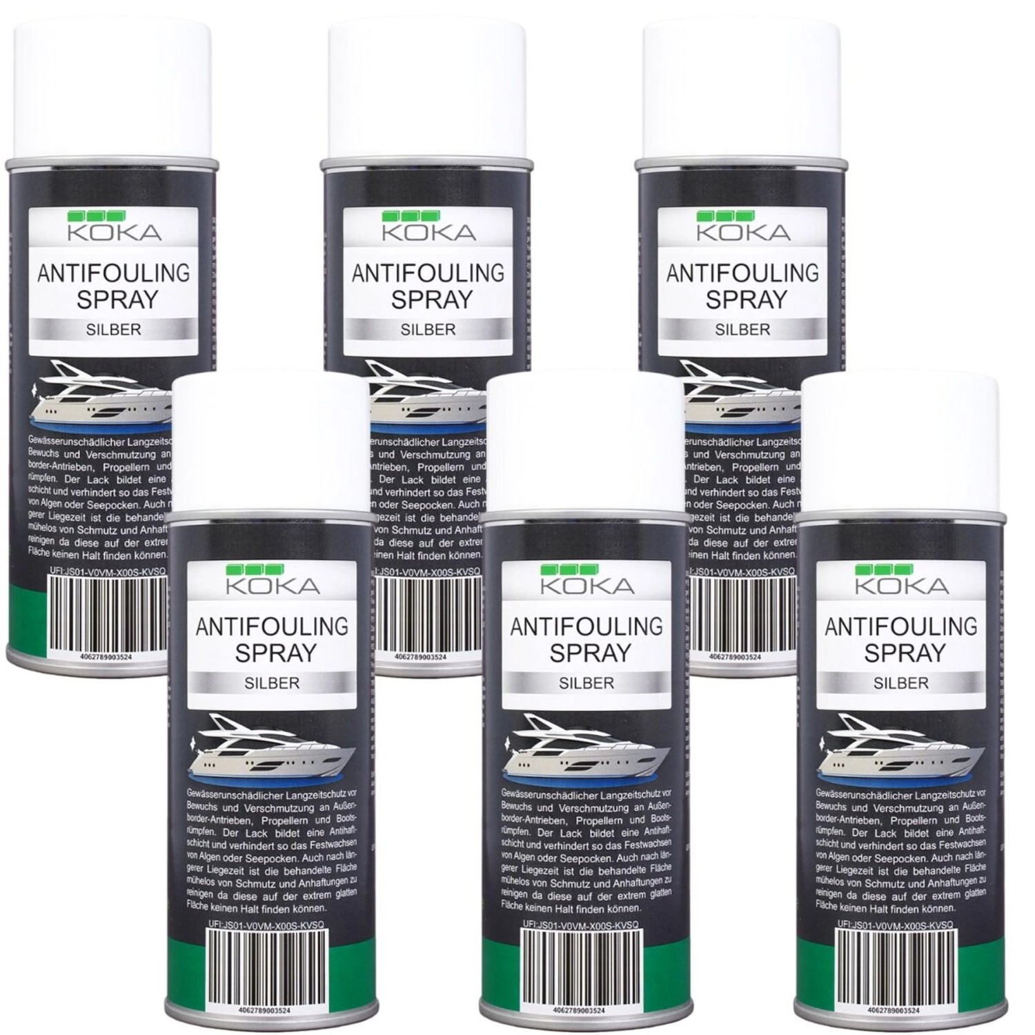 Thumbnail - KOKA 6x Antifouling Spray Silber
