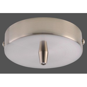 Just Light Lampen-Baldachin, 1-flammig, Stahlfarben zur Deckenbefestigung.