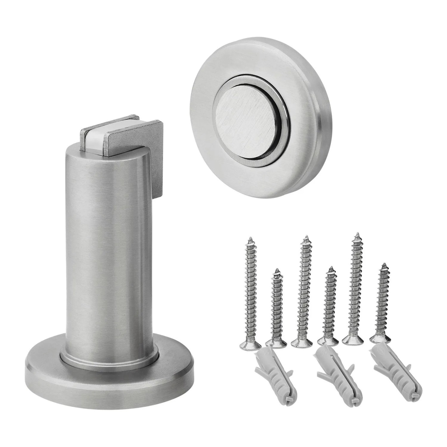 SOTECH Türfeststeller MAGNETO Ø30 Ø36 mm H 40 mm Edelstahl Gebürstet