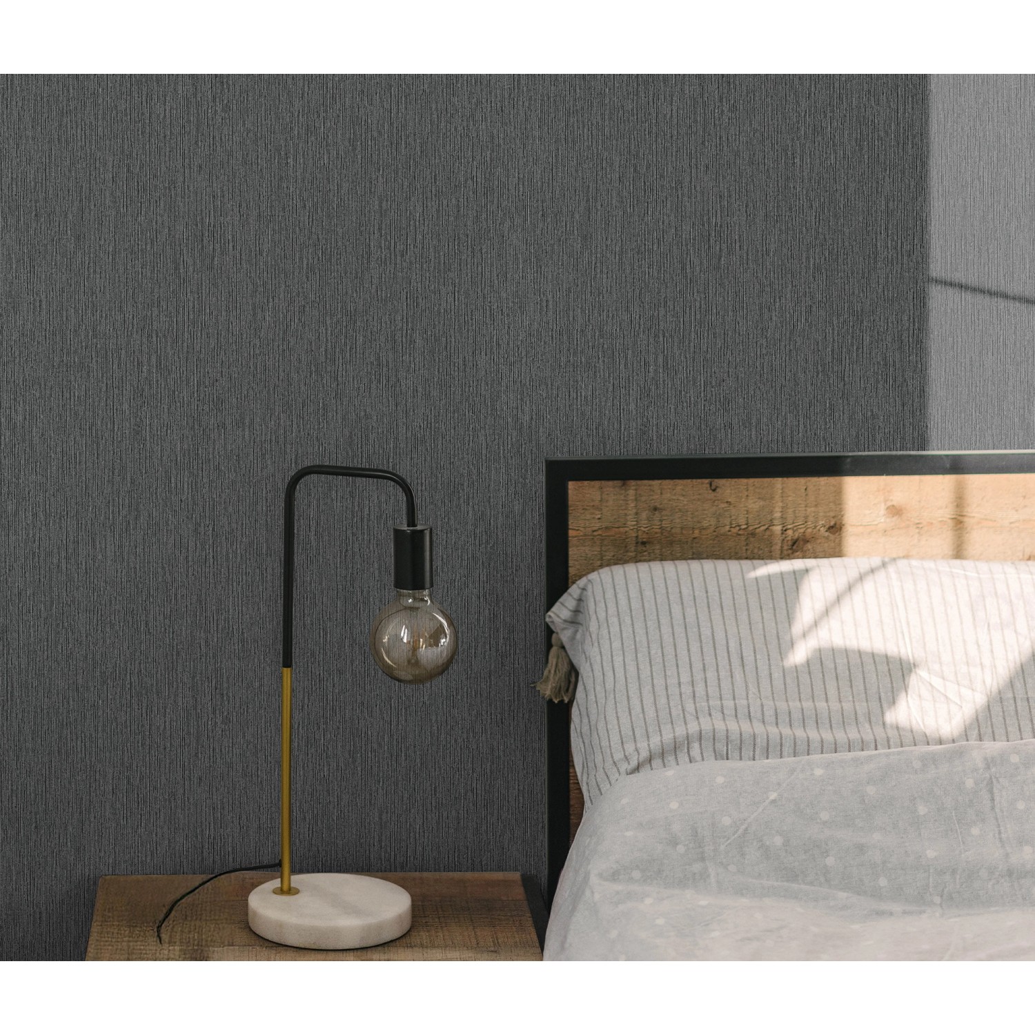 Erismann Vliestapete Fashion for Walls Soft Loom Schwarz FSC®_4