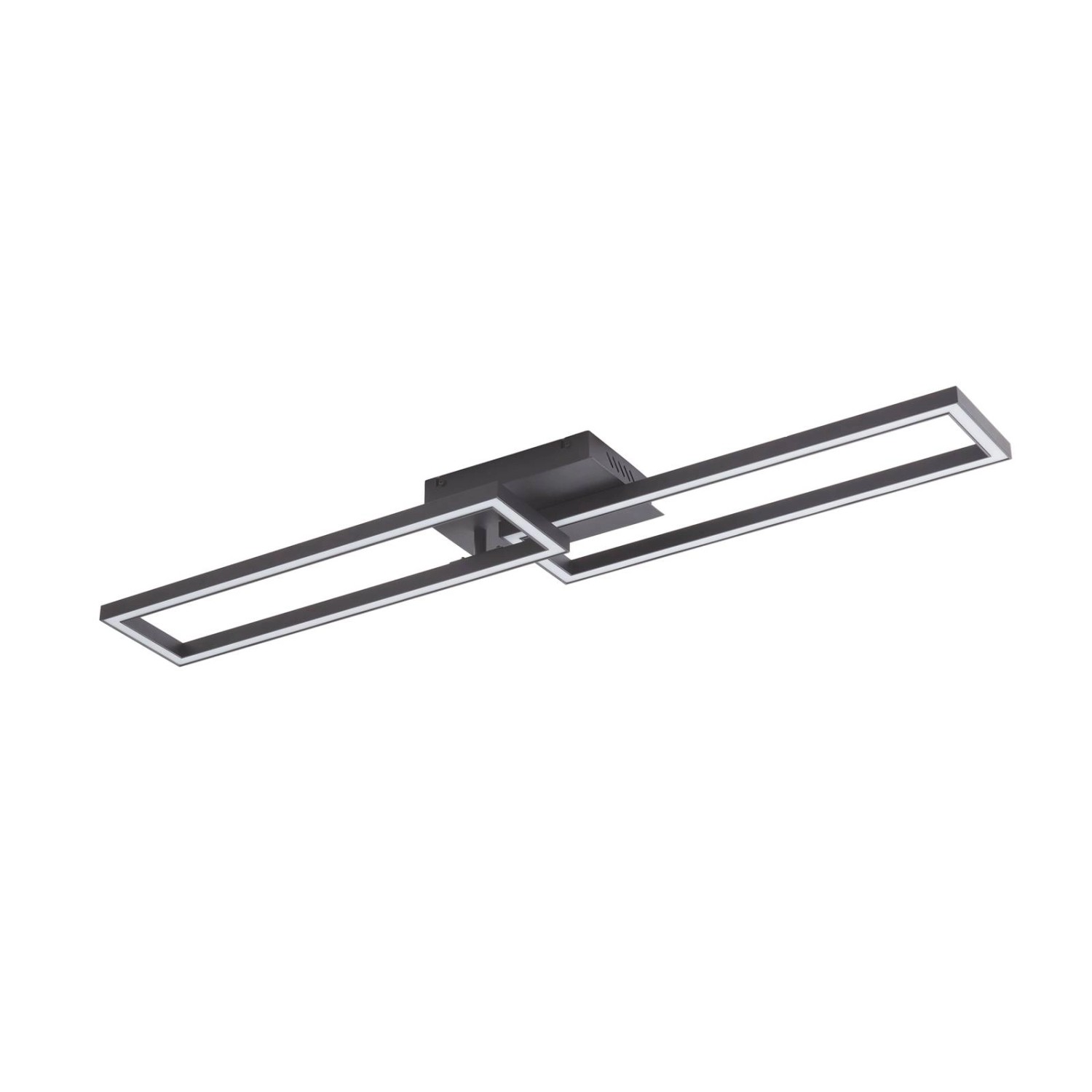 Lucande LED Deckenleuchte Tjado 10013007 Dimmbar Modern in Schwarz aus Meta günstig online kaufen